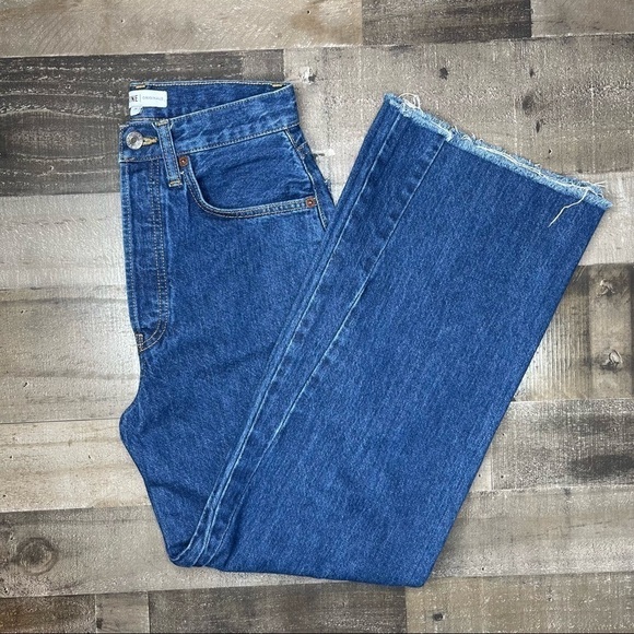 Re/Done Leandra High Waist Wide Leg Crop Jean size 26 - Picture 4 of 16